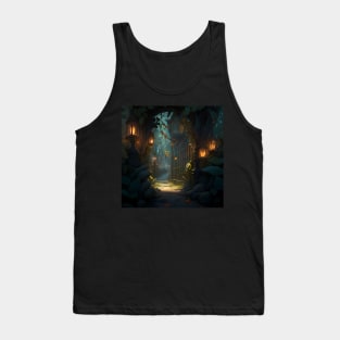 Sparkling Lights in the Forest Tank Top